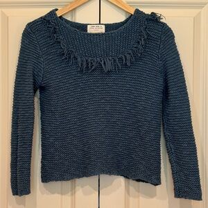 Zara Dark Water Blue Sweater, size 9-10
